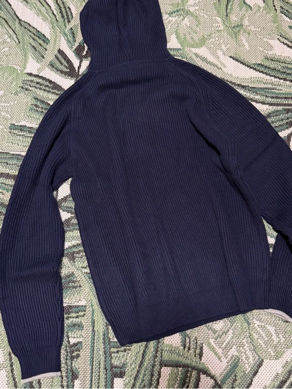 Collars & Co. Holland Quarter Zip Hoodie Sweater Mens Size XL Navy Blue NEW - Picture 5 of 7